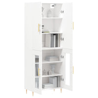 Thumbnail for Highboard Weiß 69,5x34x180 cm Holzwerkstoff
