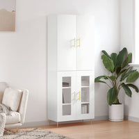 Thumbnail for Highboard Weiß 69,5x34x180 cm Holzwerkstoff