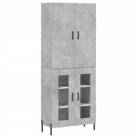 Thumbnail for Highboard Betongrau 69,5x34x180 cm Holzwerkstoff