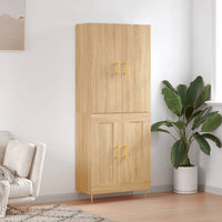 Thumbnail for Highboard Sonoma-Eiche 69,5x34x180 cm Holzwerkstoff