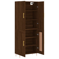 Thumbnail for Highboard Braun Eichen-Optik 69,5x34x180 cm Holzwerkstoff