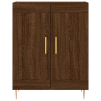 Thumbnail for Highboard Braun Eichen-Optik 69,5x34x180 cm Holzwerkstoff