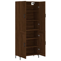 Thumbnail for Highboard Braun Eichen-Optik 69,5x34x180 cm Holzwerkstoff