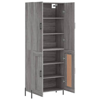 Thumbnail for Highboard Grau Sonoma 69,5x34x180 cm Holzwerkstoff