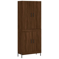 Thumbnail for Highboard Braun Eichen-Optik 69,5x34x180 cm Holzwerkstoff