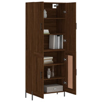 Thumbnail for Highboard Braun Eichen-Optik 69,5x34x180 cm Holzwerkstoff