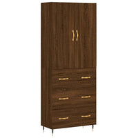 Thumbnail for Highboard Braun Eichen-Optik 69,5x34x180 cm Holzwerkstoff