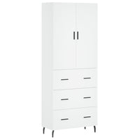 Thumbnail for Highboard Weiß 69,5x34x180 cm Holzwerkstoff