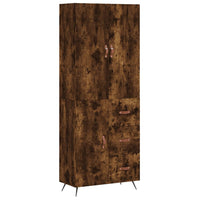 Thumbnail for Highboard Räuchereiche 69,5x34x180 cm Holzwerkstoff
