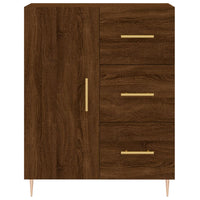 Thumbnail for Highboard Braun Eichen-Optik 69,5x34x180 cm Holzwerkstoff
