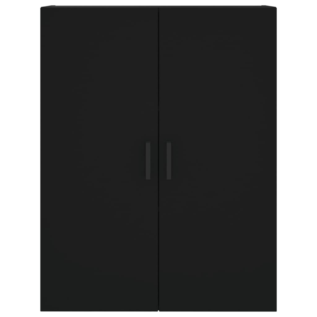 Highboard Schwarz 69,5x34x180 cm Holzwerkstoff