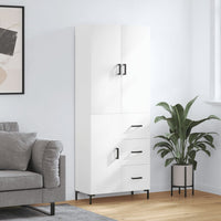 Thumbnail for Highboard Hochglanz-Weiß 69,5x34x180 cm Holzwerkstoff