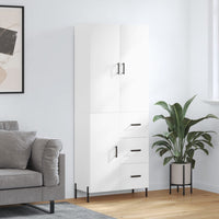Thumbnail for Highboard Hochglanz-Weiß 69,5x34x180 cm Holzwerkstoff