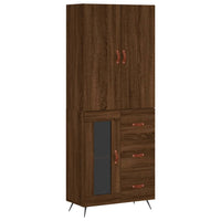 Thumbnail for Highboard Braun Eichen-Optik 69,5x34x180 cm Holzwerkstoff