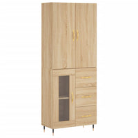 Thumbnail for Highboard Sonoma-Eiche 69,5x34x180 cm Holzwerkstoff