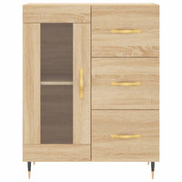 Thumbnail for Highboard Sonoma-Eiche 69,5x34x180 cm Holzwerkstoff