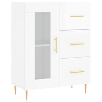 Thumbnail for Highboard Hochglanz-Weiß 69,5x34x180 cm Holzwerkstoff