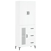 Thumbnail for Highboard Weiß 69,5x34x180 cm Holzwerkstoff