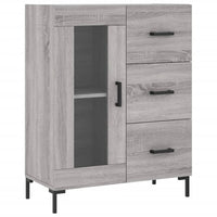 Thumbnail for Highboard Grau Sonoma 69,5x34x180 cm Holzwerkstoff