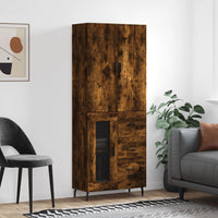 Thumbnail for Highboard Räuchereiche 69,5x34x180 cm Holzwerkstoff