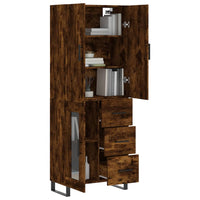 Thumbnail for Highboard Räuchereiche 69,5x34x180 cm Holzwerkstoff