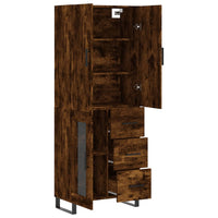 Thumbnail for Highboard Räuchereiche 69,5x34x180 cm Holzwerkstoff