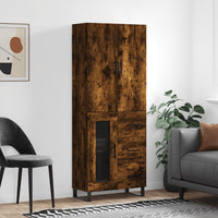 Thumbnail for Highboard Räuchereiche 69,5x34x180 cm Holzwerkstoff