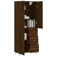 Thumbnail for Highboard Braun Eichen-Optik 69,5x34x180 cm Holzwerkstoff