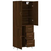 Thumbnail for Highboard Braun Eichen-Optik 69,5x34x180 cm Holzwerkstoff