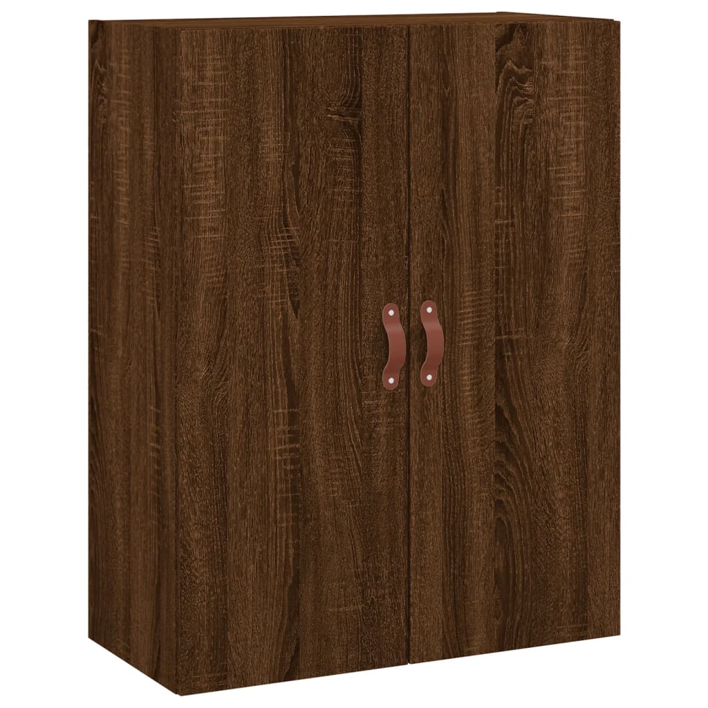 Highboard Braun Eichen-Optik 69,5x34x180 cm Holzwerkstoff