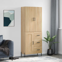 Thumbnail for Highboard Sonoma-Eiche 69,5x34x180 cm Holzwerkstoff