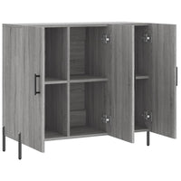 Thumbnail for Sideboard Grau Sonoma 90x34x80 cm Holzwerkstoff