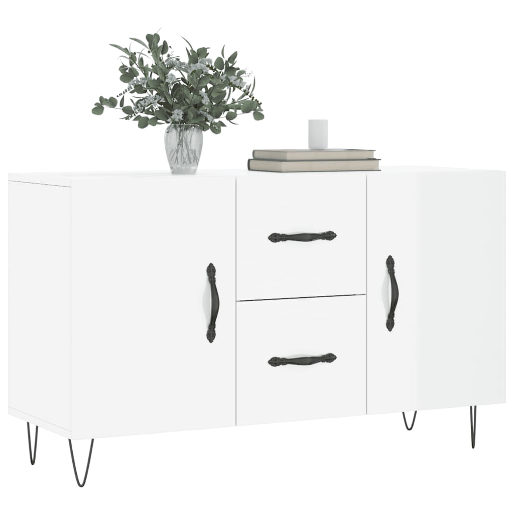 Sideboard Hochglanz-Weiß 100x36x60 cm Holzwerkstoff