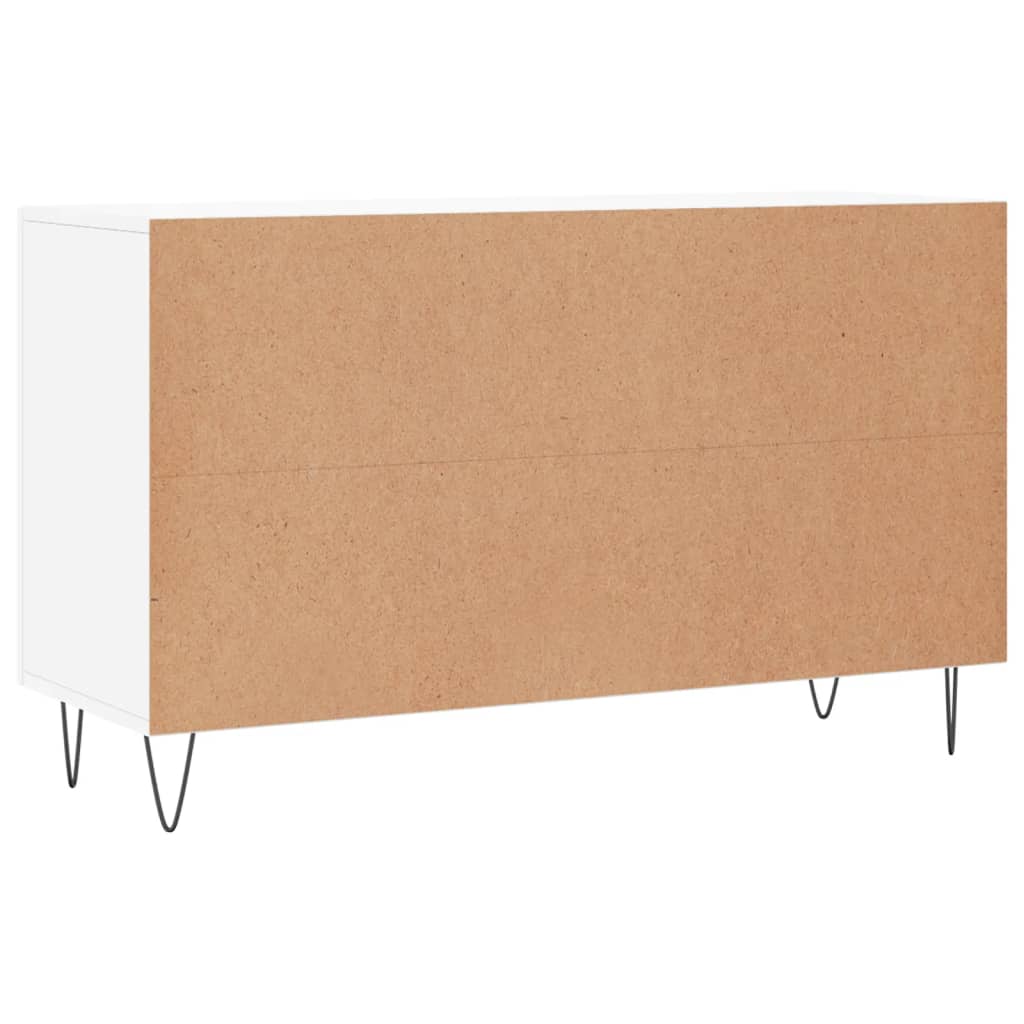 Sideboard Hochglanz-Weiß 100x36x60 cm Holzwerkstoff