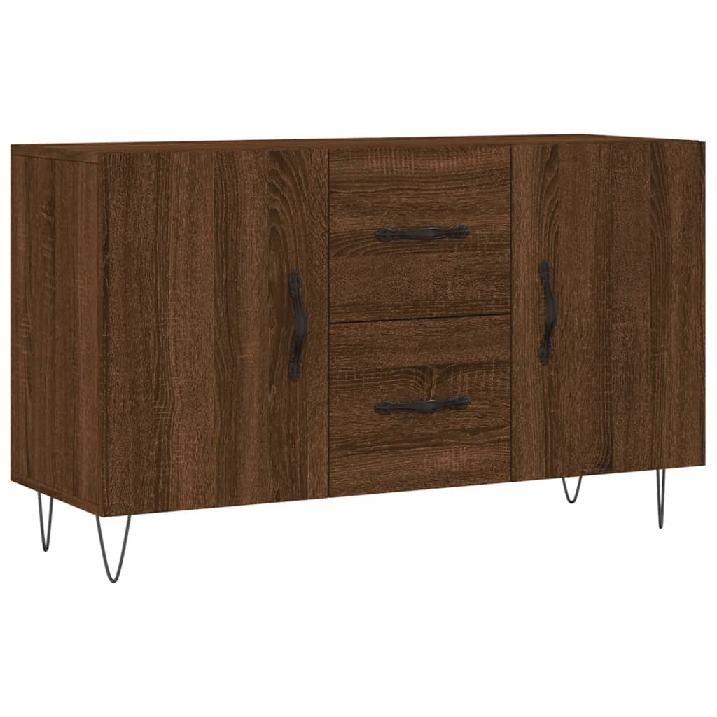 Sideboard Braun Eichen-Optik 100x36x60 cm Holzwerkstoff