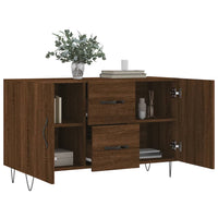 Thumbnail for Sideboard Braun Eichen-Optik 100x36x60 cm Holzwerkstoff