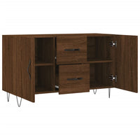 Thumbnail for Sideboard Braun Eichen-Optik 100x36x60 cm Holzwerkstoff