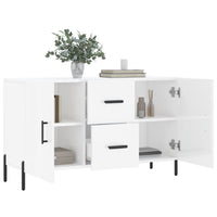 Thumbnail for Sideboard Hochglanz-Weiß 100x36x60 cm Holzwerkstoff