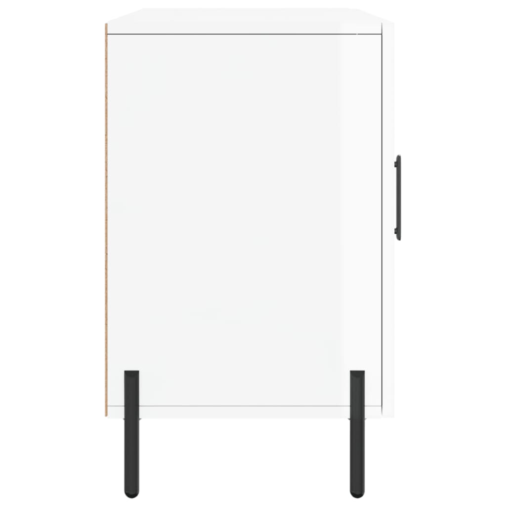 Sideboard Hochglanz-Weiß 100x36x60 cm Holzwerkstoff