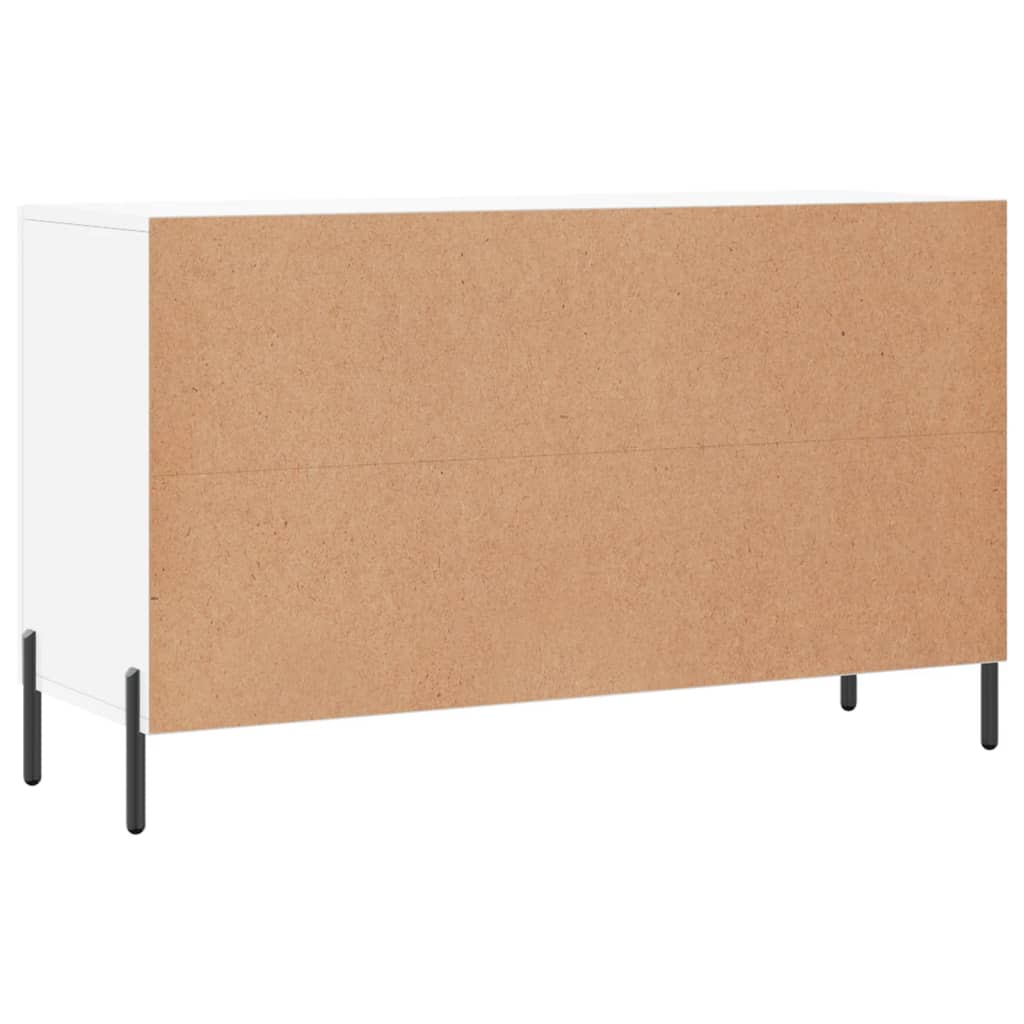 Sideboard Hochglanz-Weiß 100x36x60 cm Holzwerkstoff