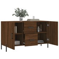 Thumbnail for Sideboard Braun Eichen-Optik 100x36x60 cm Holzwerkstoff