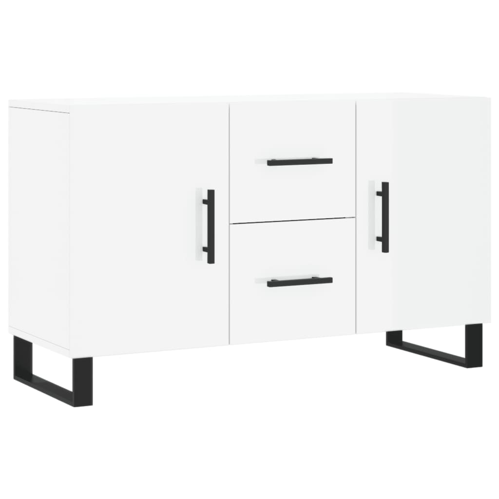 Sideboard Hochglanz-Weiß 100x36x60 cm Holzwerkstoff