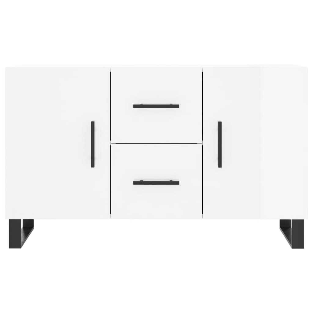 Sideboard Hochglanz-Weiß 100x36x60 cm Holzwerkstoff