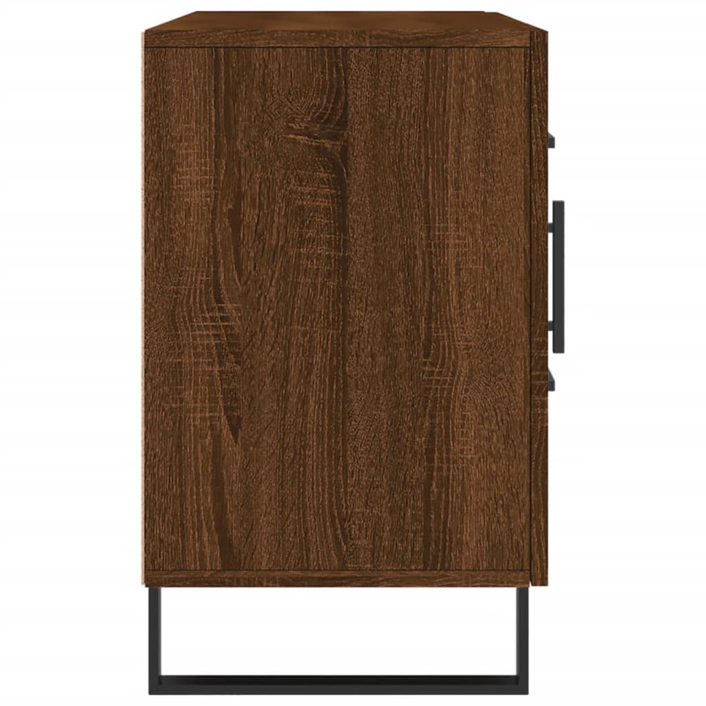 Sideboard Braun Eichen-Optik 100x36x60 cm Holzwerkstoff