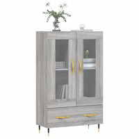 Thumbnail for Highboard Grau Sonoma 69,5x31x115 cm Holzwerkstoff