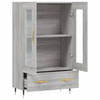 Thumbnail for Highboard Grau Sonoma 69,5x31x115 cm Holzwerkstoff