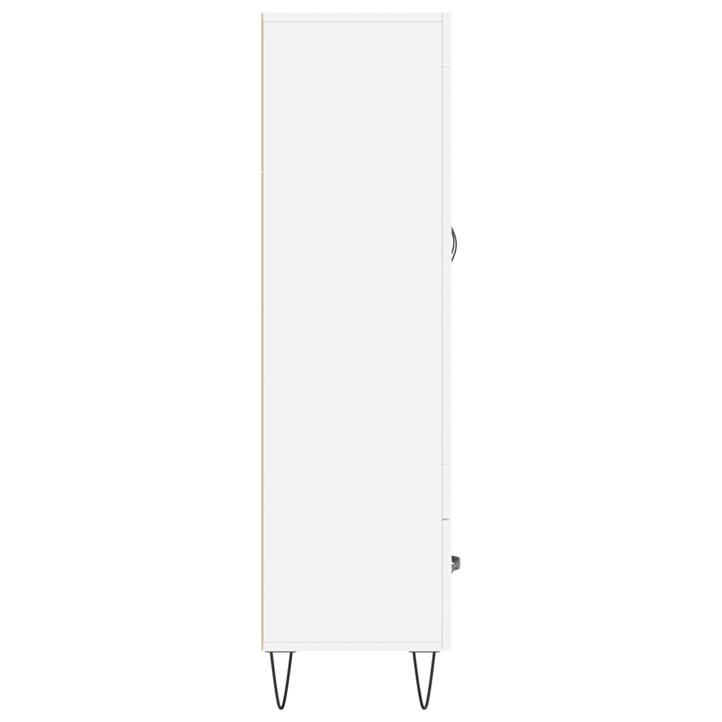 Highboard Weiß 69,5x31x115 cm Holzwerkstoff
