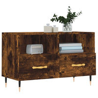 Thumbnail for TV-Schrank Räuchereiche 80x36x50 cm Holzwerkstoff