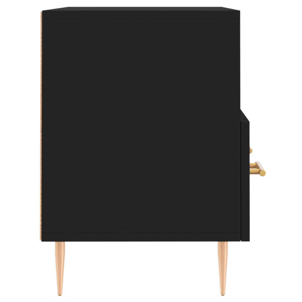 TV-Schrank Schwarz 80x36x50 cm Holzwerkstoff