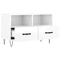 Thumbnail for TV-Schrank Hochglanz-Weiß 80x36x50 cm Holzwerkstoff